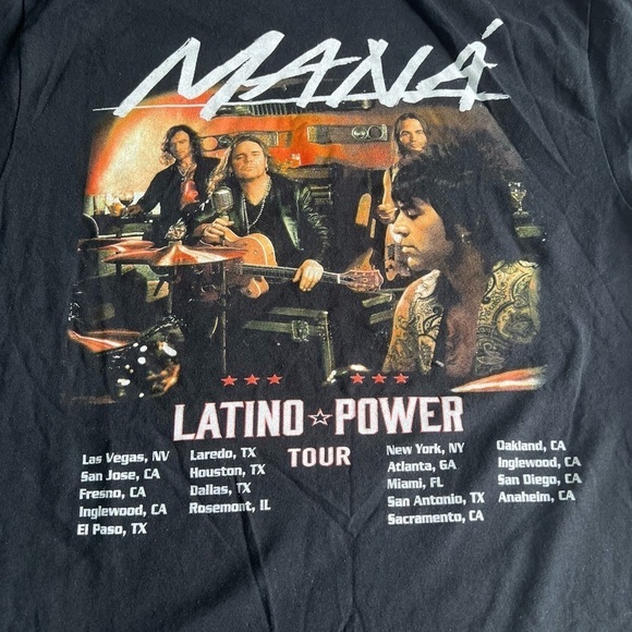 Mana Latino Power Tour Tee Size Medium - Picture 4 of 5